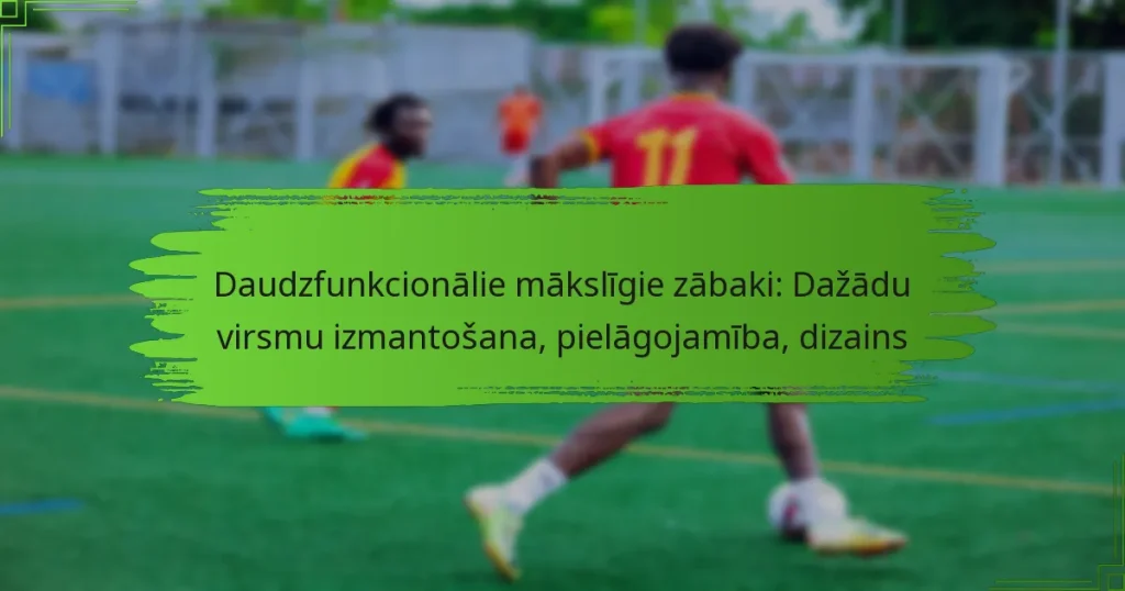 Daudzfunkcionālie mākslīgie zābaki: Dažādu virsmu izmantošana, pielāgojamība, dizains