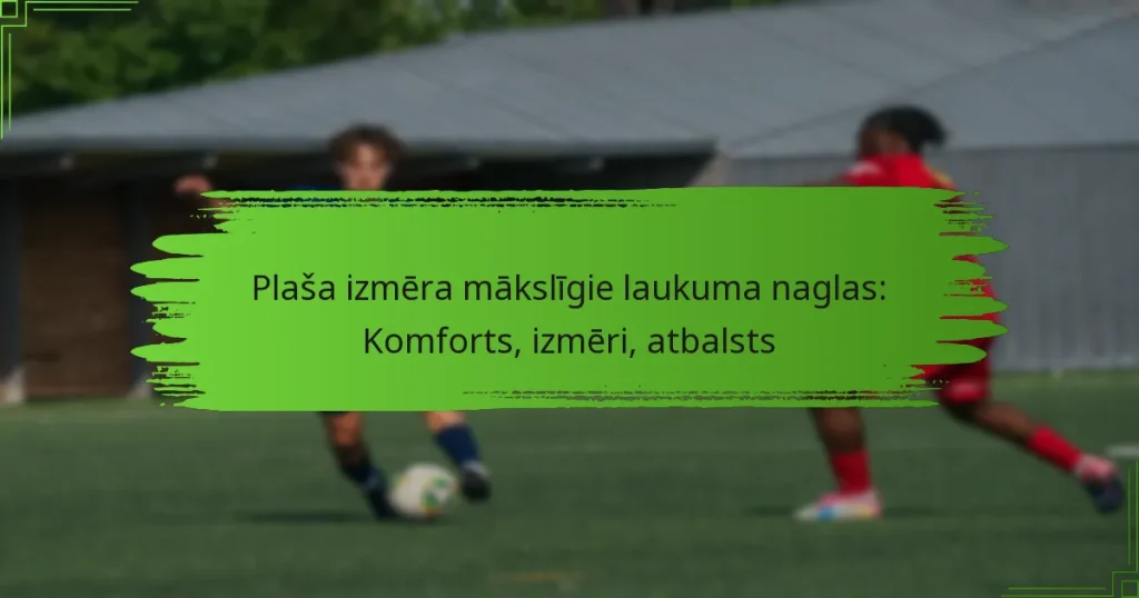 Plaša izmēra mākslīgie laukuma naglas: Komforts, izmēri, atbalsts