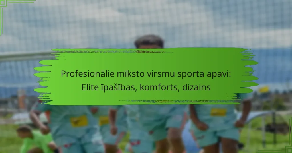 Profesionālie mīksto virsmu sporta apavi: Elite īpašības, komforts, dizains