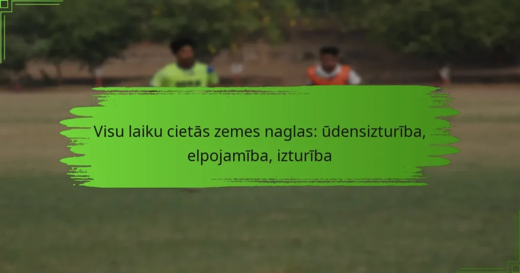 Visu laiku cietās zemes naglas: ūdensizturība, elpojamība, izturība