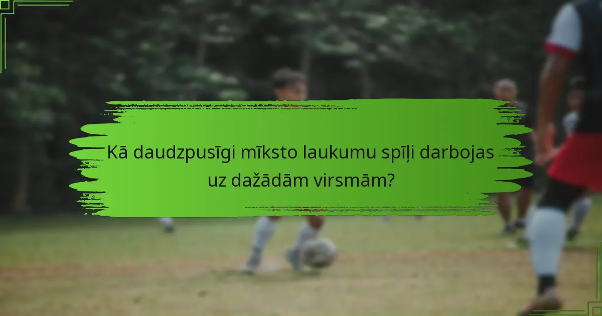 Kā daudzpusīgi mīksto laukumu spīļi darbojas uz dažādām virsmām?