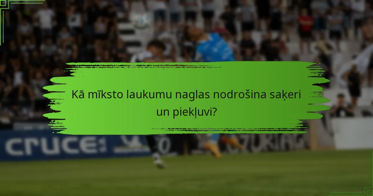 Kā mīksto laukumu naglas nodrošina saķeri un piekļuvi?