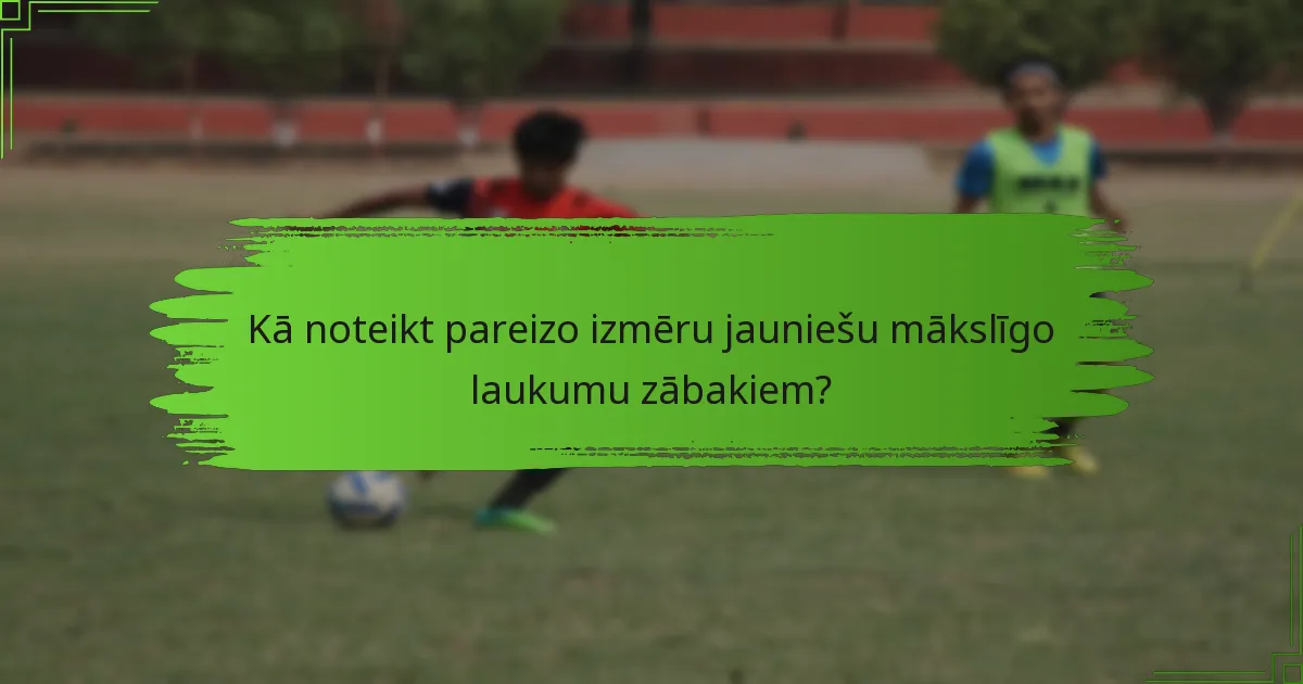 Kā noteikt pareizo izmēru jauniešu mākslīgo laukumu zābakiem?