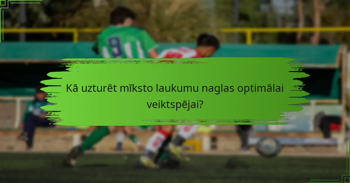 Kā uzturēt mīksto laukumu naglas optimālai veiktspējai?