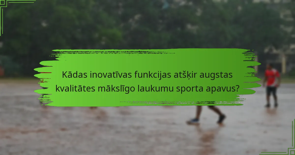 Kādas inovatīvas funkcijas atšķir augstas kvalitātes mākslīgo laukumu sporta apavus?