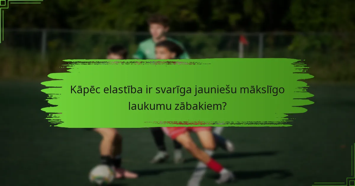 Kāpēc elastība ir svarīga jauniešu mākslīgo laukumu zābakiem?