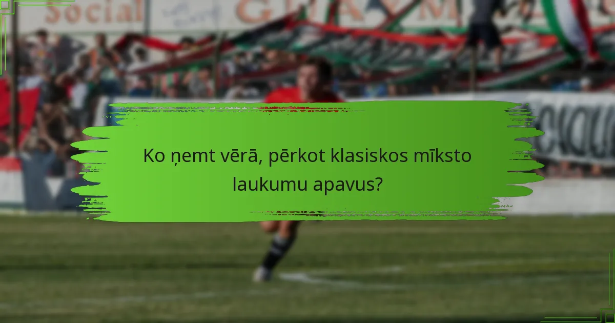 Ko ņemt vērā, pērkot klasiskos mīksto laukumu apavus?